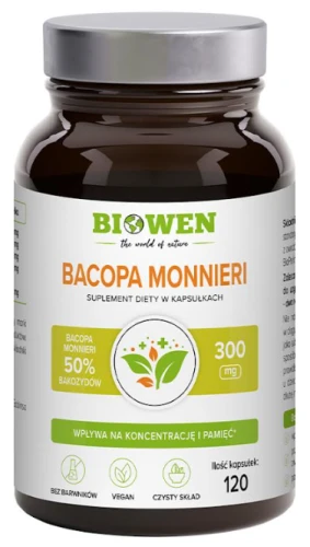 Bacopa Monnieri - 120 kapsułek, Biowen