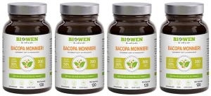 Zestaw 4x - Bacopa Monnieri - 120 kapsułek, Biowen