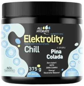 ALLHydrate Elektrolity CHILL smak Pina colada 375g, 50 porcji , Aliness 