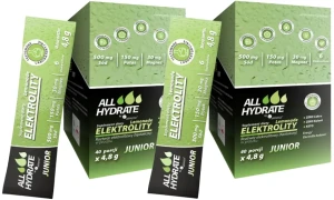 Zestaw 2x - ALLHydrate, Elektrolity STICK JUNIOR Lemonade 4,8g x 40 saszetek, Aliness