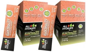 Zestaw 2x - ALLHydrate, Elektrolity STICK Mango + B complex methyl 6,9g, 40 saszetek, Aliness