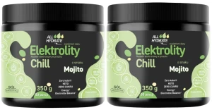Zestaw 2x - ALLHydrate Elektrolity CHILL smak Mojito 350g, 50 porcji, Aliness 