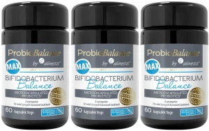 Zestaw 3x - ProbioBalance Bifidobacterium Balance MAX  60 kapsułek Vege, Aliness