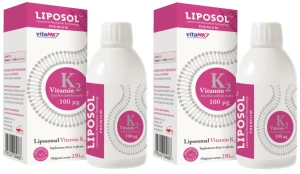 Zestaw 2x - Liposol Witamina K2 250ml, Aliness