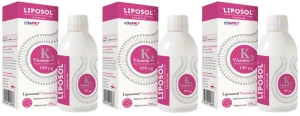 Zestaw 3x - Liposol Witamina K2 250ml, Aliness