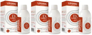 Zestaw 3x - Liposol Witamina D3 4000 IU 250 ml, Aliness
