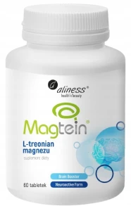 L-Treonian magnezu 72 mg  Magtein 60 tabletek, Aliness 