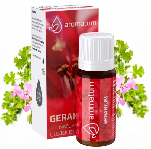 Naturalny olejek eteryczny 12 ml - geranium, Aromatum