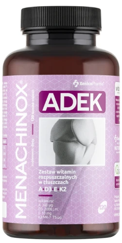 Menachinox ADEK, 120 kaps. softgel, Xenico (id: 8470)