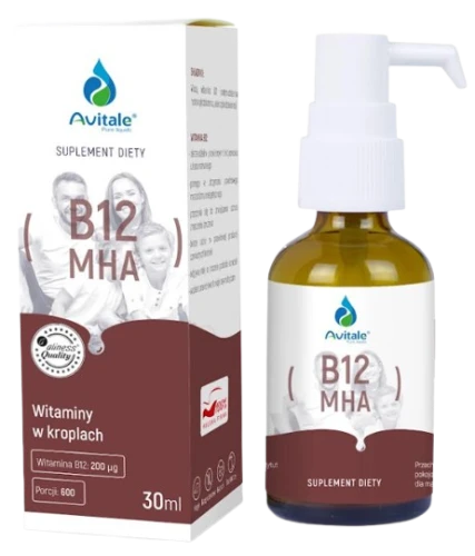 Krople Avitale, Witamina B12 MHA 200uq 30 ml, Aliness