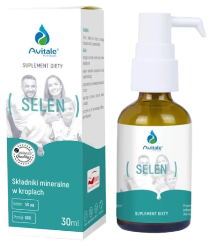 Krople Avitale, Selen (L-selenometionina) 50µg 30 ml, Aliness
