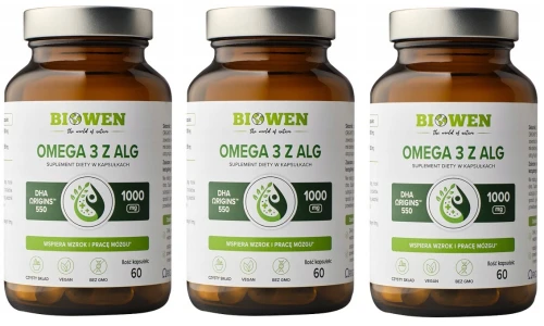 Zestaw 3x - Omega 3 z alg 60 kaps., Biowen