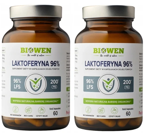 Zestaw 2x - Laktoferyna 96% 60 kaps., Biowen (id: 8496)
