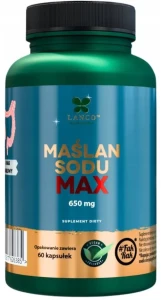 Lanco Nutritions Maślan Sodu Max 60 Kapsułek – Wsparcie Prawidłowej Pracy Jelit