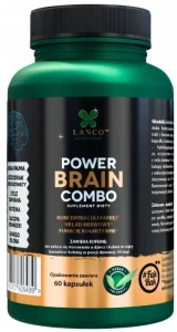 Lanco Nutritions Power Brain Combo 60 Kapsułek – Wsparcie Funkcji Poznawczych i Energii Umysłowej