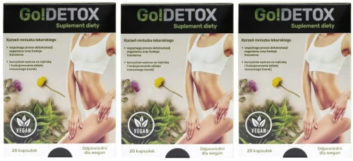 Zestaw 3x- Go!Detox 20 kaps., Noble Health (id: 8546)