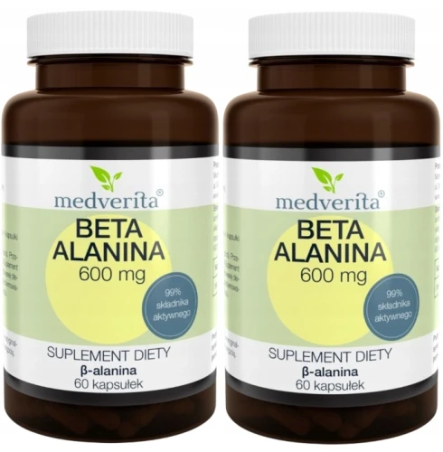 Zestaw 2x - Beta Alanina 600 mg 60 kaps., Medverita (id: 8549)