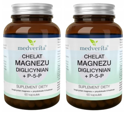 Zestaw 2x - Magnez chelat + P-5-P 60 kaps., Medverita (id: 8556)