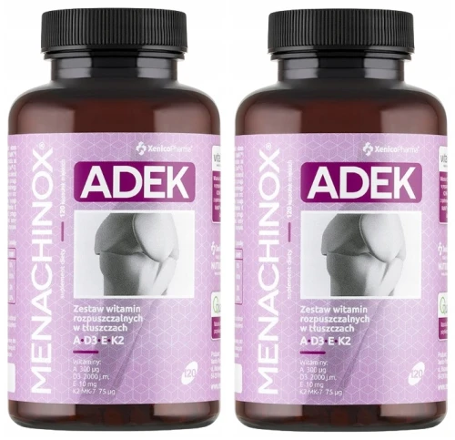 Zestaw 2x - Menachinox ADEK, 120 kaps. softgel, Xenico (id: 8587)