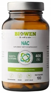 Biowen NAC 400mg 100 kapsułek - Odporność Antyoksydant Ciąża