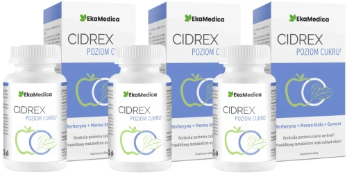 Zestaw 3x - CIDREX POZIOM CUKRU 60 kaps., EkaMedica (id: 8613)