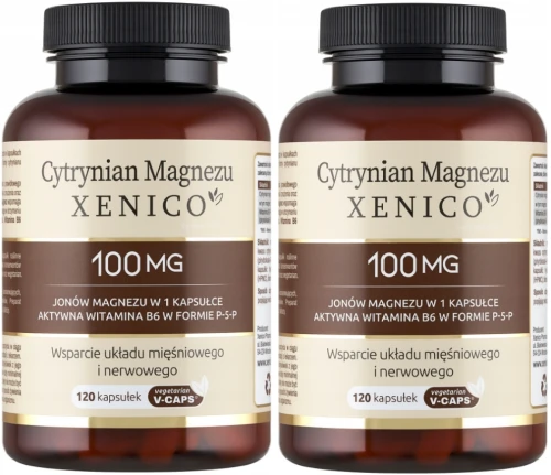 Zestaw 2x - Cytrynian Magnezu Xenico, 120 kaps., Xenico (id: 8629)