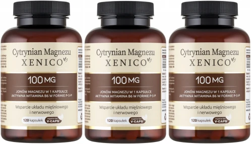Zestaw 3x - Cytrynian Magnezu Xenico, 120 kaps., Xenico (id: 8630)