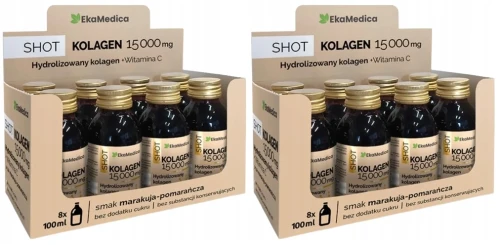 Zestaw 2x - SHOT kolagen 15 000 mg 8x0,1L, EkaMedica (id: 8632)