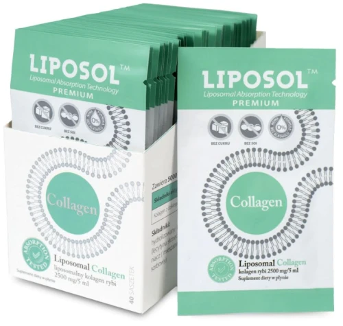 Liposol, Liposomalny Collagen rybi 2500mg/5ml x 40 saszetek, Aliness (id: 8653)