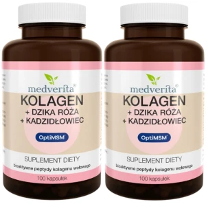 2 x Kolagen + Dzika Róża + Kadzidłowiec + MSM 100 kaps, Medverita