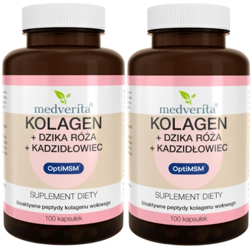 2 x Kolagen + Dzika Róża + Kadzidłowiec + MSM 100 kaps, Medverita (id: 7103)
