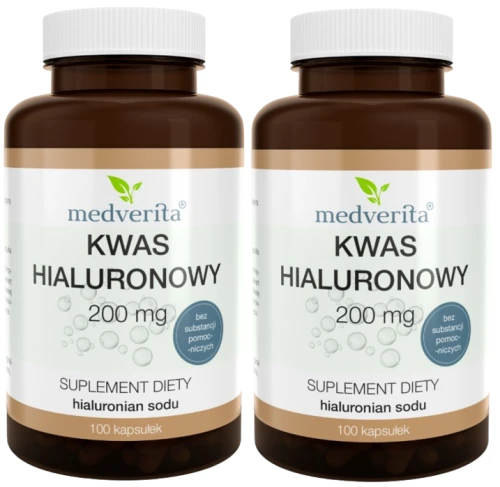 2 x Kwas hialuronowy 200 mg 100 kapsułek, Medverita (id: 7278)