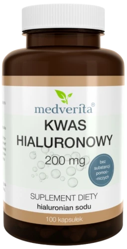 Kwas hialuronowy 200 mg 100 kapsułek, Medverita (id: 6968)