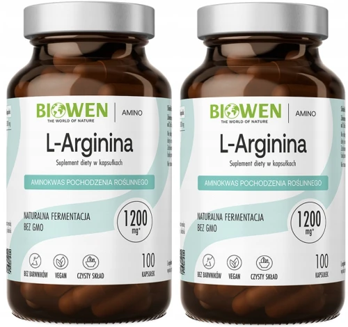 Zestaw 2x - L-arginina - 100 kapsułek, Biowen (id: 8784)