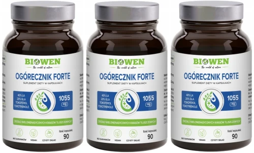 Zestaw 3x - Ogórecznik Forte 90 kaps., Biowen (id: 8799)