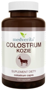 Colostrum Kozie 500 mg 100 kapsułek, Medverita