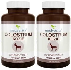 2 x Colostrum Kozie 500 mg 100 kapsułek, Medverita