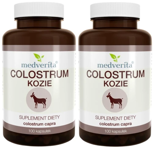 2 x Colostrum Kozie 500 mg 100 kapsułek, Medverita (id: 7208)