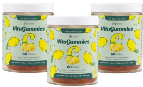 Zestaw 3x - Noble Health VITAGUMMIES VITAMIN C - Zdrowe żelki na Odporność (id: 8811)