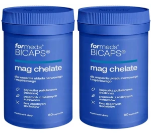 ForMeds BICAPS MAG CHELATE 2x60 kapsułek – Magnez Chelatowany w Kapsułkach, Zestaw