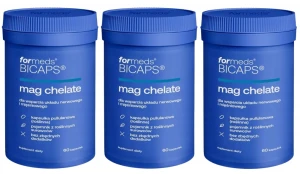 ForMeds BICAPS MAG CHELATE 3x60 kapsułek – Magnez Chelatowany w Kapsułkach, Zestaw