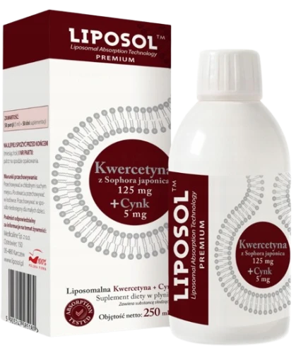 Medicaline Kwercetyna Liposomalna 125 mg + Cynk 5 mg 250 ml – Płynna Formuła na Układ Immunologiczny