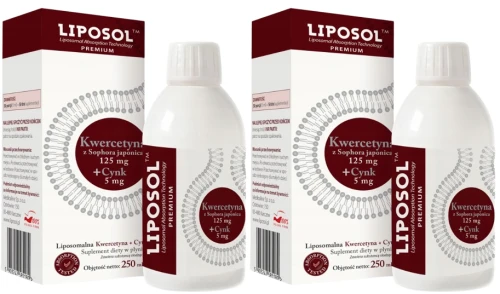 Medicaline Kwercetyna Liposomalna 125 mg + Cynk 5 mg 2x250 ml – Płynna Formuła na Układ Immunologiczny, Zestaw (id: 8818)
