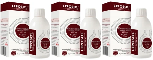Medicaline Kwercetyna Liposomalna 125 mg + Cynk 5 mg 3x250 ml – Płynna Formuła na Układ Immunologiczny, Zestaw (id: 8819)