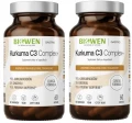 Zestaw 2x  - NOWA WERSJA - Kurkuma C3 Complex+ 60 kapsułek, Biowen