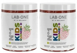 Lab One N°1 KidsGUMMIES D 2x60 sztuk– Żelki z Witaminą D dla Dzieci, Wsparcie Odporności, Zestaw