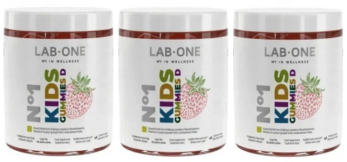 Lab One N°1 KidsGUMMIES D 3x60 sztuk– Żelki z Witaminą D dla Dzieci, Wsparcie Odporności, Zestaw (id: 8849)