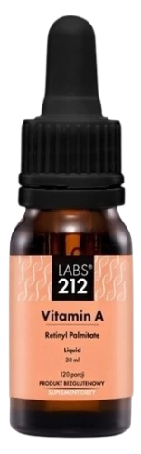 Labs212 Vitamin A Liquid 30 ml – Płynna Witamina A na Wzrok i Odporność (id: 8861)