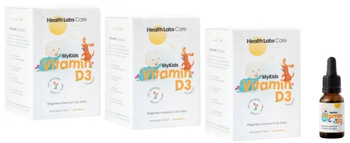 MyKids Vitamin D3 3x 9,7ml PL, Health Labs, Zestaw (id: 8905)