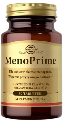 Solgar Meno Prime 30 tabletek dla Kobiet Okres Menopauzy Uderzenia ciepła (id: 8892)